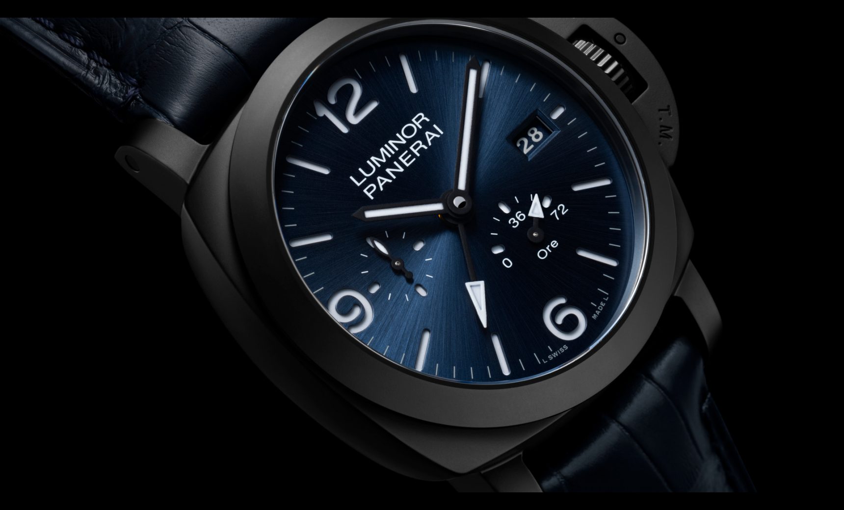 Panerai returns as the Official Timekeeper of Salone del Mobile with the new Luminor GMT Power Reserve Ceramica PAM01574