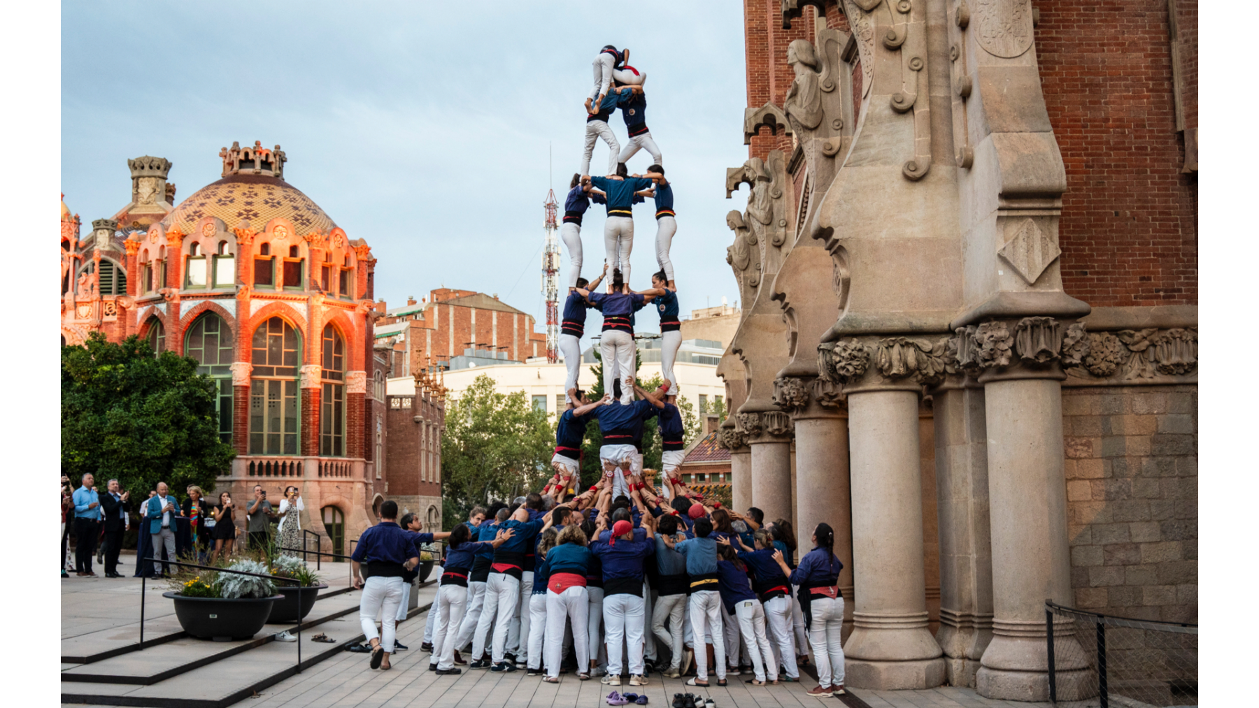 Local folklore exploration Castellers of Cataluña