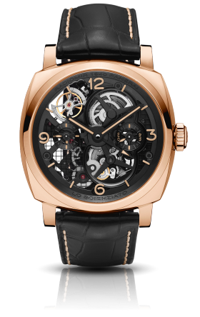 LO SCIENZIATO - Radiomir 1940 Tourbillon GMT Oro Rosso - 48毫米陀飞轮两地时间红金腕表