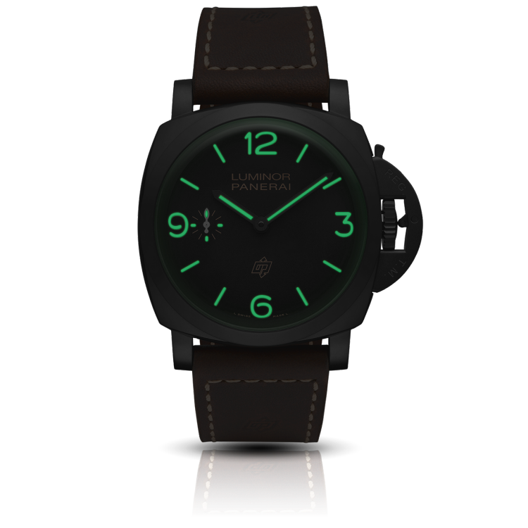 PANERAI Luminor 1950 3 Days Titanio DLC三日动力储存钛金属腕表