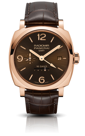 Radiomir 1940 10 Days GMT Automatic Oro Rosso - 45毫米10日动力储存两地时间自动红金腕表