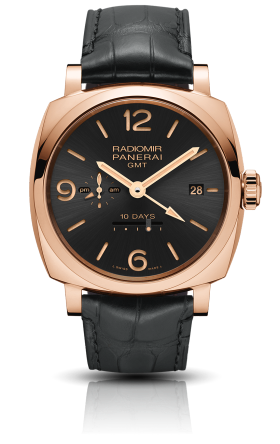 Radiomir 1940 10 Days GMT Automatic Oro Rosso - 45毫米10日动力储存两地时间自动红金腕表