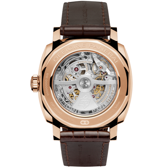 PANERAI Radiomir 1940 10 Days GMT Automatic Oro Rosso PAM00624 Back view
