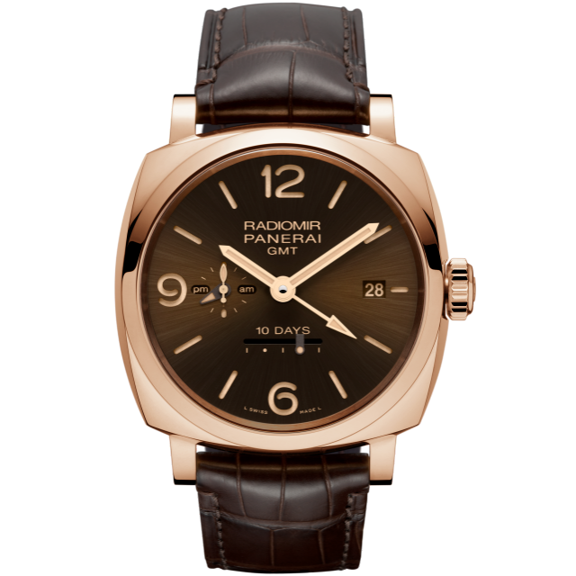 PANERAI Radiomir 1940 10 Days GMT Automatic Oro Rosso PAM00624 Front view