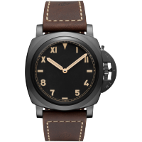 PANERAI Luminor 1950 3 Days Titanio DLC - 47毫米三日动力储存钛金属腕表  Front view