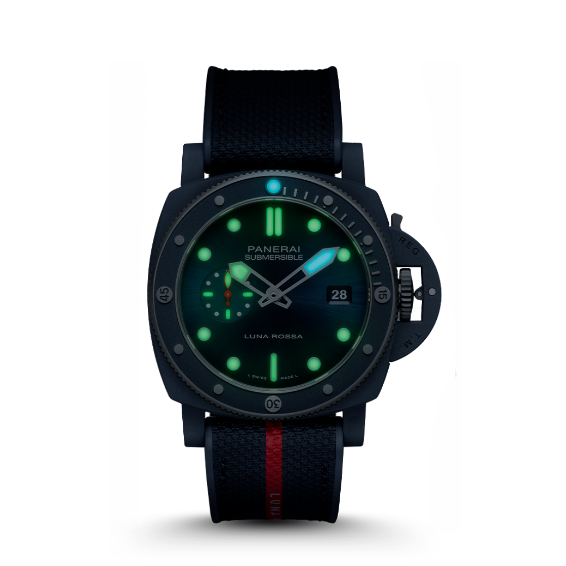 PANERAI Submersible潜行系列QuarantaQuattro Luna Rossa Ti-Ceramitech™腕表 PNPAM01466