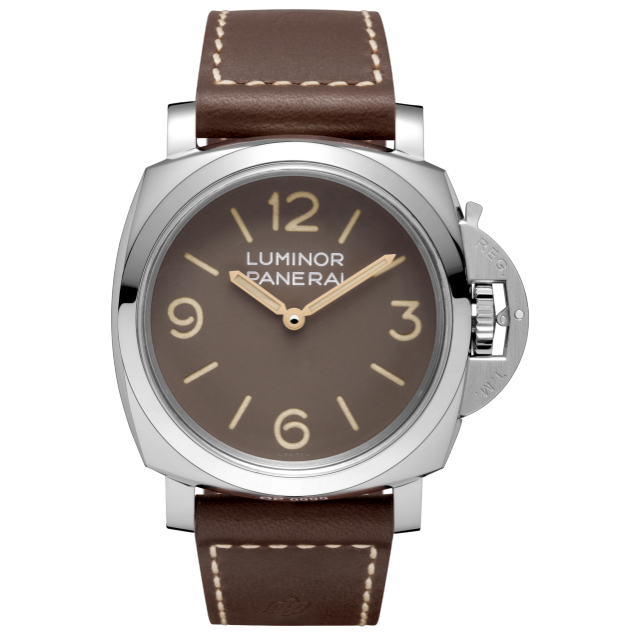 PANERAI Luminor 1950 3 Days Acciaio - 47毫米三日动力储存精钢腕表 PAM00663 Front view