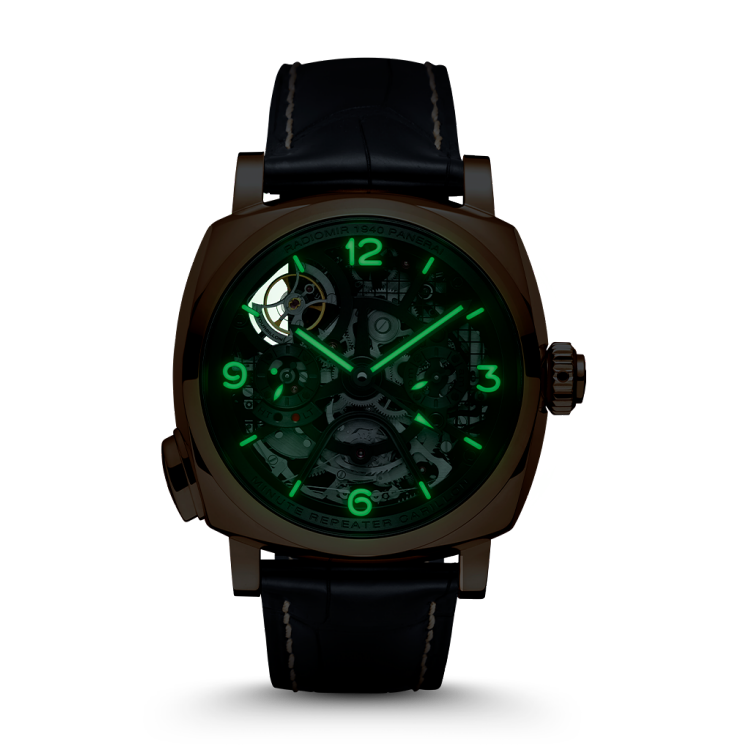 PANERAI Radiomir镭得米尔 Minute Repeater Tourbillon GMT腕表 