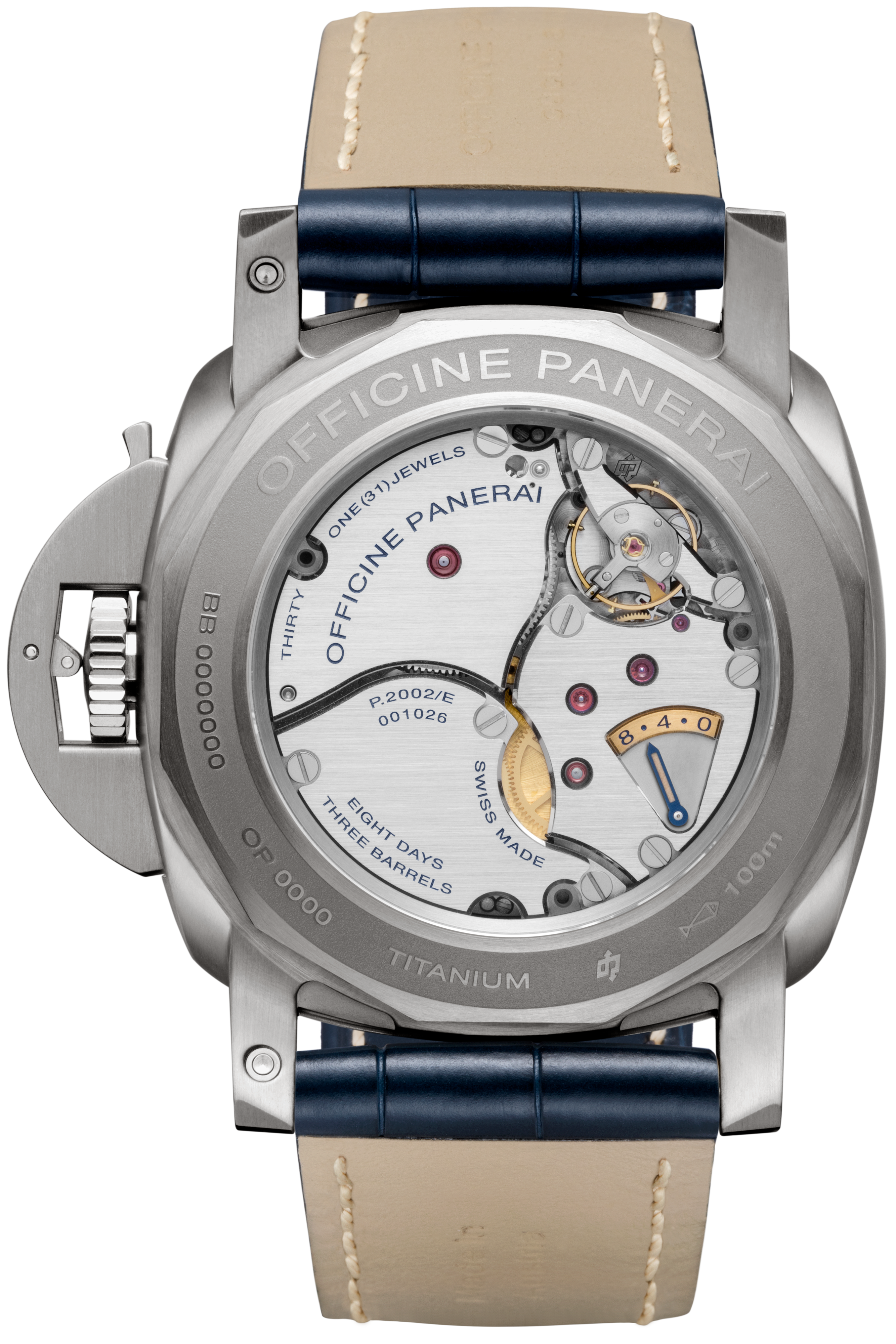 PNPAM00670 - Luminor 1950 Equation of Time 8 Days GMT Titanio - 47mm