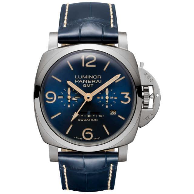 PANERAI Luminor Equation of Time GMT Titanio PAM00670 Front view