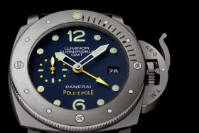 PANERAI Luminor Submersible 1950 3 Days GMT Automatic Titanio  Detail 