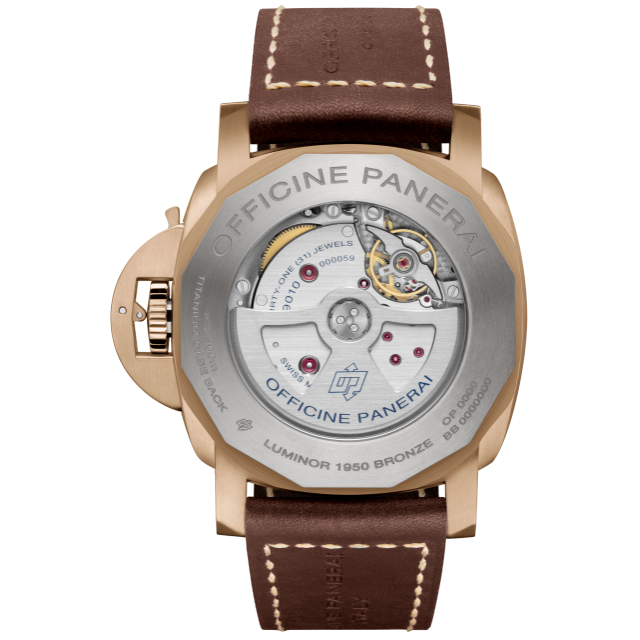 PANERAI Luminor Submersible 1950 3 Days Automatic Bronzo – 47毫米3日动力储存青铜自动腕表  Back view