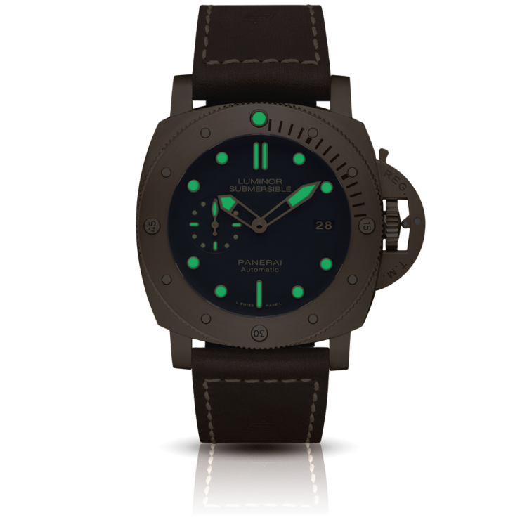 PANERAI Luminor Submersible 1950 3 Days Automatic Bronzo3日动力储存青铜自动腕表