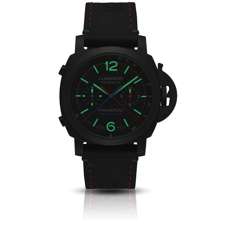 PANERAI Luminor 1950 ORACLE TEAM USA 3 Days Chrono Flyback Automatic Ceramica3日动力储存飞返计时陶瓷自动腕表 PAM00725