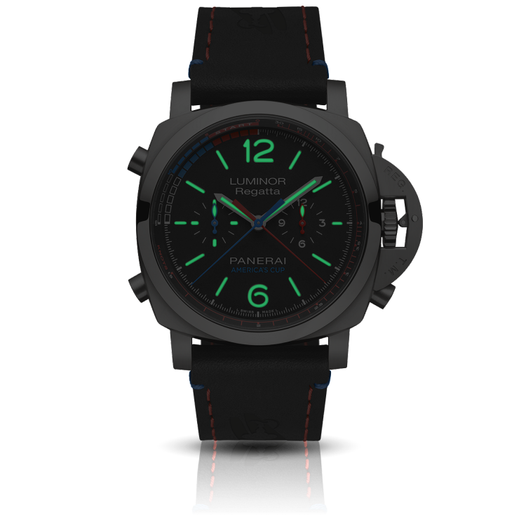 PANERAI Luminor 1950 Regatta ORACLE TEAM USA 3 Days Chrono Flyback Automatic Titanio帆船赛3日动力储存飞返计时钛金属自动腕表 PAM00726