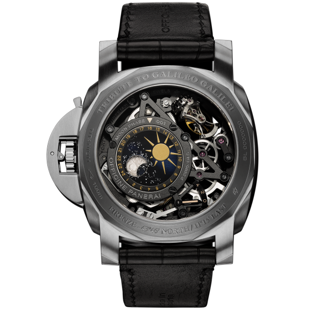 PANERAI Luminor Tourbillon Moon Phases Equation of Time GMT – L’Astronomo  Back view