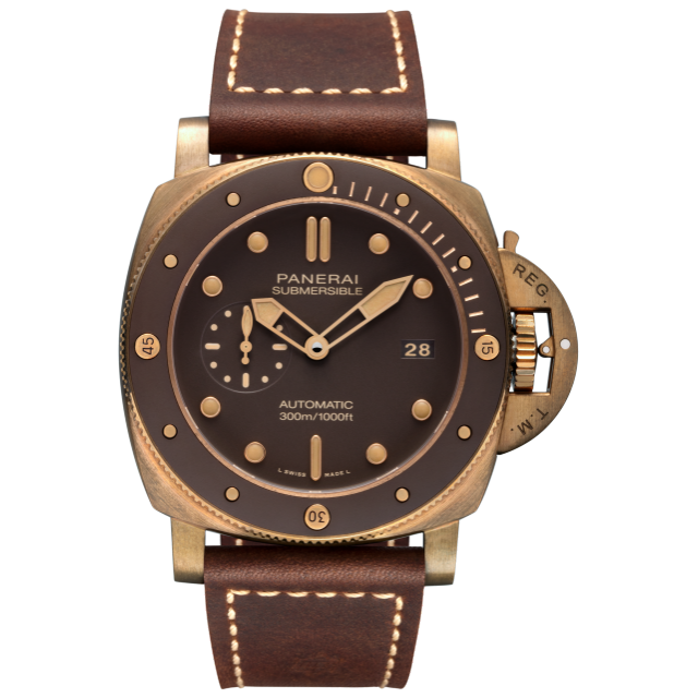 PANERAI Submersible Bronzo 专业潜水青铜腕表 PAM00968 Front view