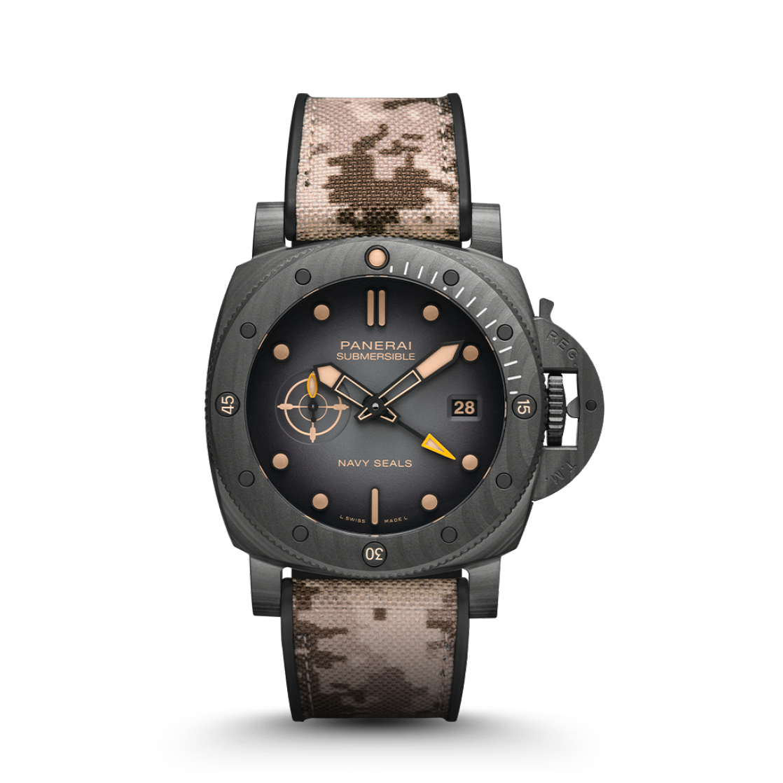 PANERAI Submersible QuarantaQuattro GMT Navy SEALs Carbotech™ PAM01513