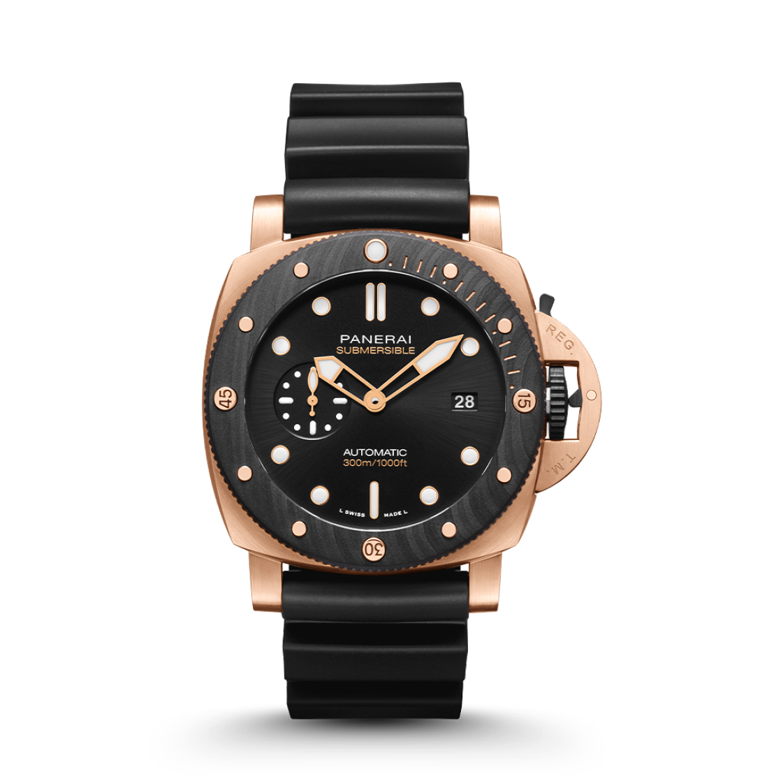 PANERAI Submersible潜行系列QuarantaQuattro Goldtech™ OroCarbo腕表 PAM02070