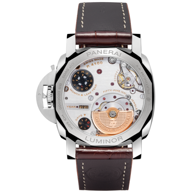 PANERAI Luminor Perpetual Calendar GMT Platinumtech™ PAM00715 Back view