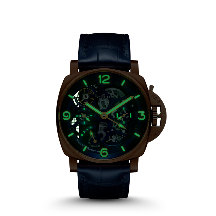 PANERAI Luminor庐米诺 Tourbillon GMT Goldtech™腕表 PAM01060