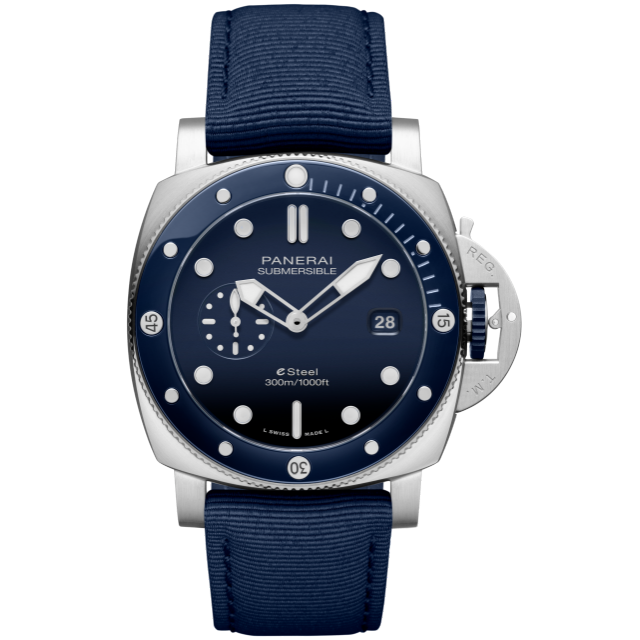 PANERAI Submersible潜行系列QuarantaQuattro Blu Profondo腕表 PAM01289 Front view