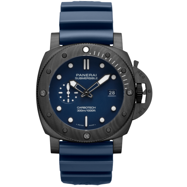 PANERAI Submersible QuarantaQuattro Carbotech™ PAM01232 Front view