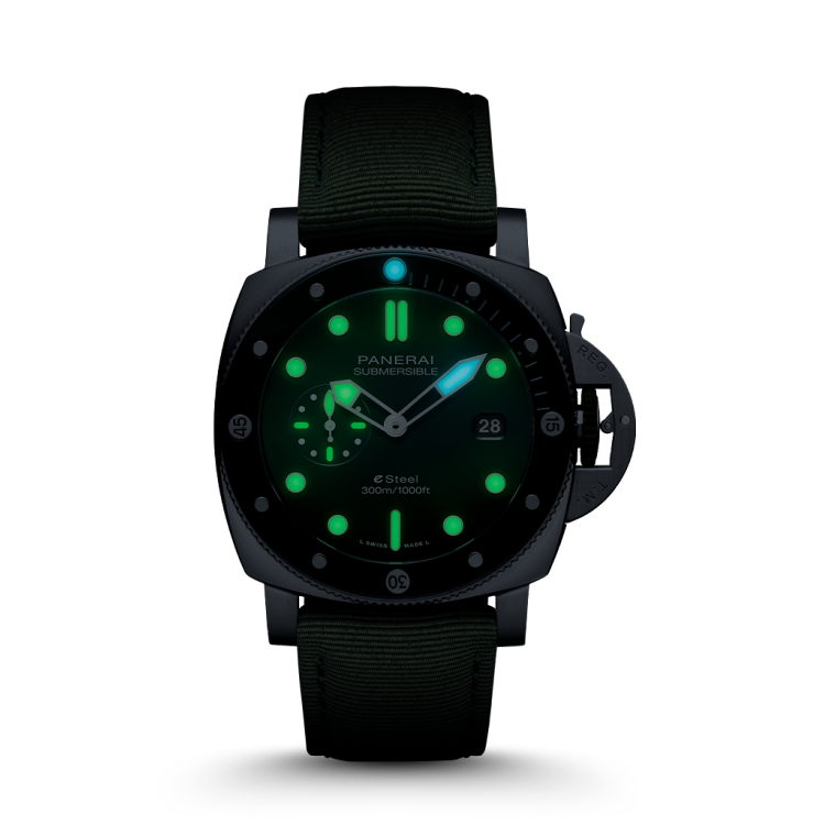 PANERAI Submersible潜行系列QuarantaQuattro Verde Smeraldo腕表 PAM01287
