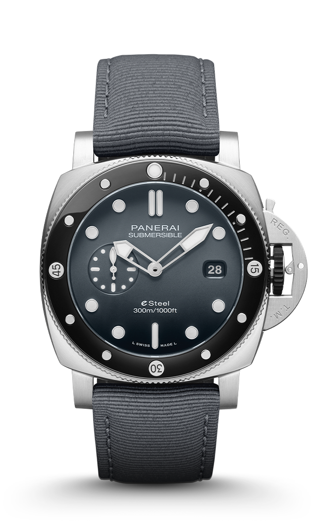 PNPAM01288 - Submersible潜行系列QuarantaQuattro eSteel™ Grigio Roccia腕表