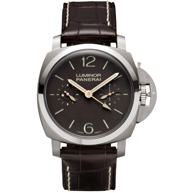 PANERAI Luminor 1950 Tourbillon GMT Titanio - 47mm PAM00306 Front view