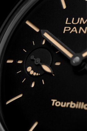PANERAI Luminor 1950 Tourbillon GMT Automatic Ceramica PAM00396 Detail 