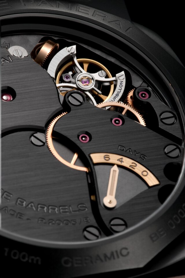 PANERAI Luminor 1950 Tourbillon GMT Automatic Ceramica PAM00396 Detail 