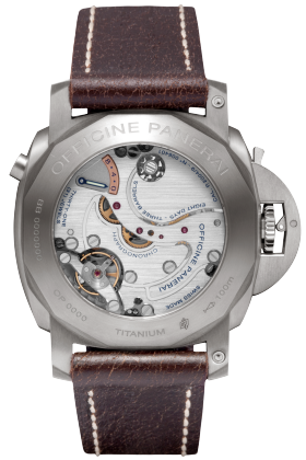 PANERAI Luminor 1950 Chrono Monopulsante Left-Handed 8 Days Titanio  Detail 