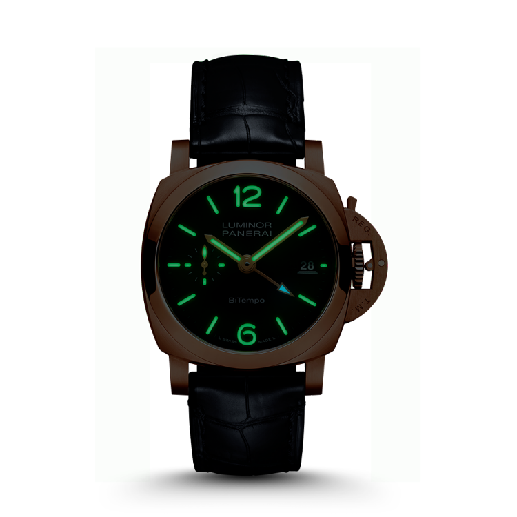 PANERAI Luminor庐米诺Quaranta BiTempo Goldtech™腕表 PAM01641
