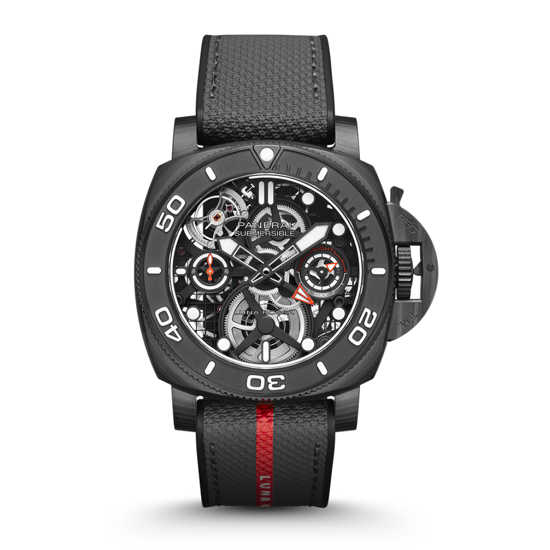 PANERAI Submersible潜行系列Tourbillon GMT Luna Rossa体验版腕表 PNPAM01405