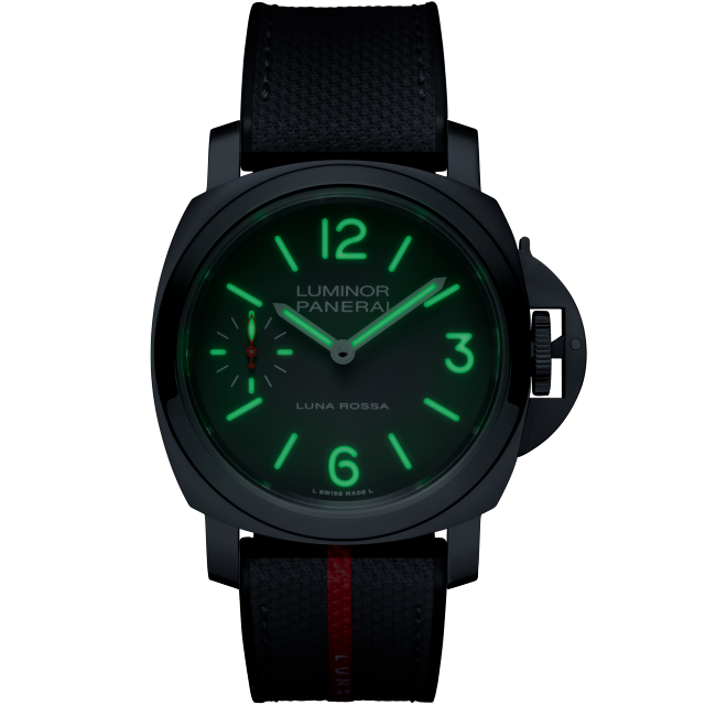 PANERAI Luminor Tre Giorni Luna Rossa PAM01653 Night view