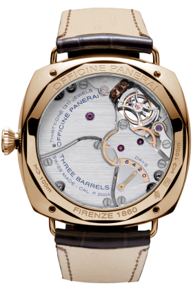 PANERAI Radiomir Tourbillon GMT Oro Rosa  Detail 