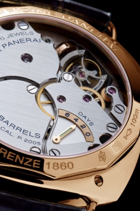 PANERAI Radiomir Tourbillon GMT Oro Rosa  Detail 