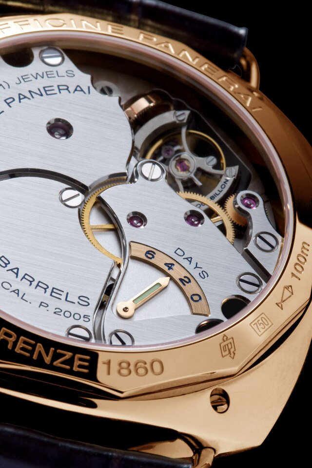 PANERAI Radiomir Tourbillon GMT Oro Rosa  Detail 