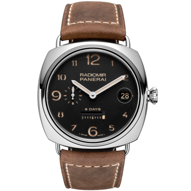 PANERAI Radiomir 8 Days Acciaio  Front view