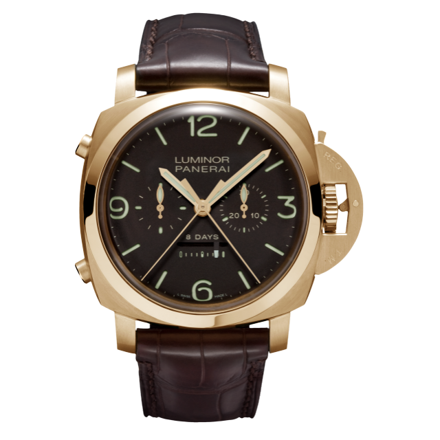 PANERAI Luminor 1950 Rattrapante 8 Days Oro Rosa - 47mm  Front view