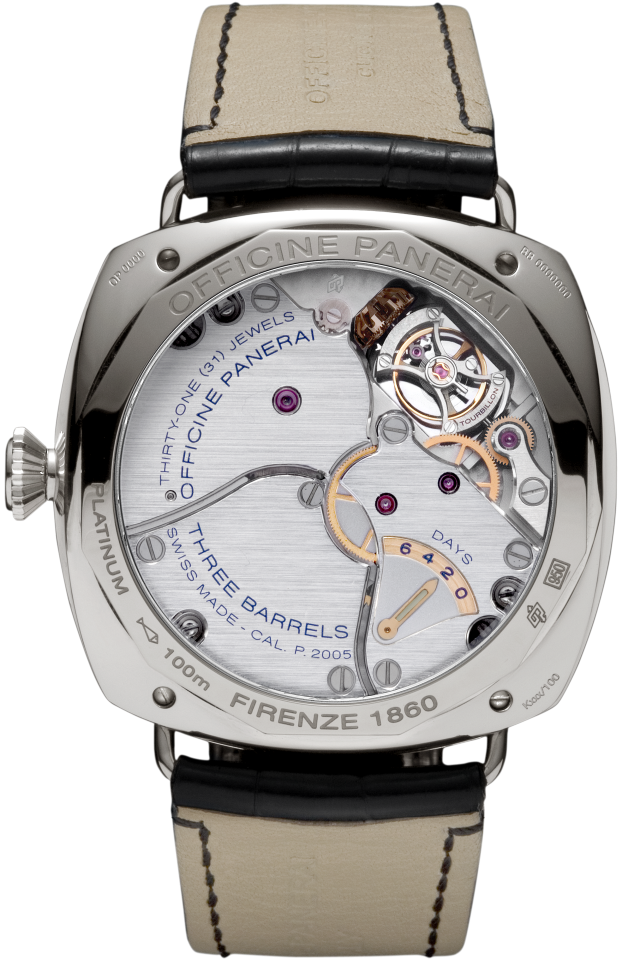 PANERAI Radiomir Tourbillon GMT Platino  Detail 