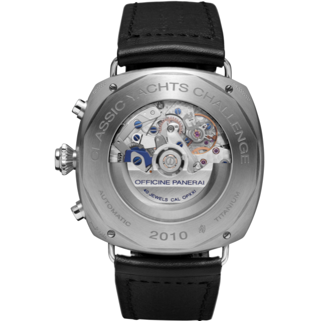 PANERAI Radiomir Regatta 1/8th Second Titanio PAM00343 Back view