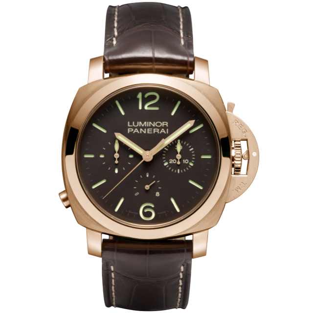 PANERAI Luminor 1950 Chrono Monopulsante 8 Days Oro Rosa  Front view