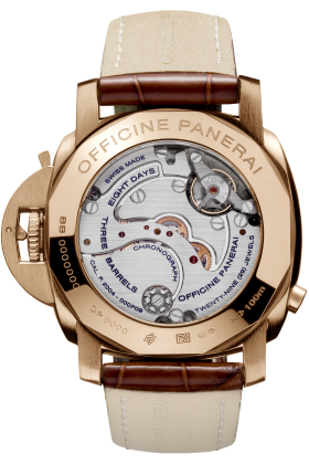PANERAI Luminor 1950 8 Days Chrono Monopulsante GMT Pink Gold  Detail 