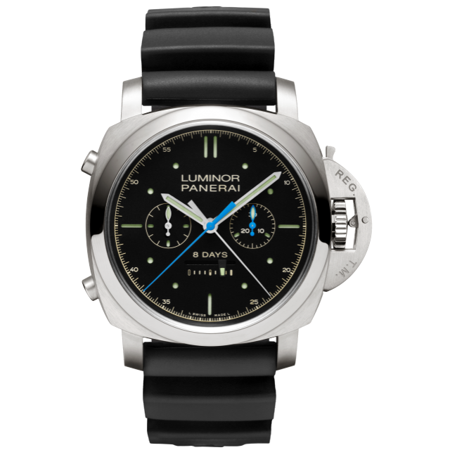 PANERAI Luminor 1950 Rattrapante 8 Days Titanio - 47mm - Transat Classique 2012 PAM00427 Front view