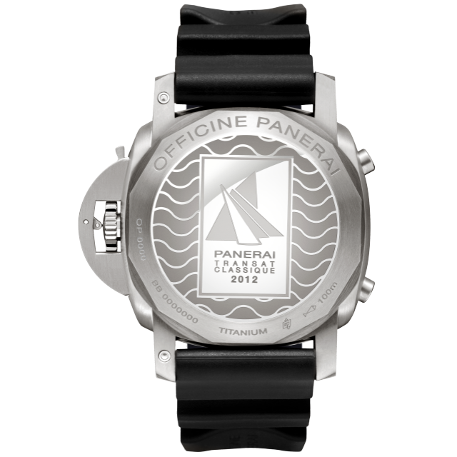 PANERAI Luminor 1950 Rattrapante 8 Days Titanio - 47mm - Transat Classique 2012 PAM00427 Back view