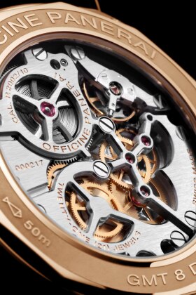 PANERAI Radiomir 8 Days GMT Oro Rosso  Detail 