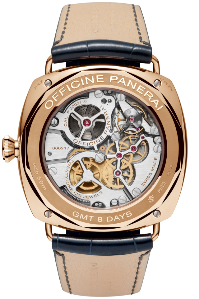 PANERAI Radiomir 8 Days GMT Oro Rosso  Detail 