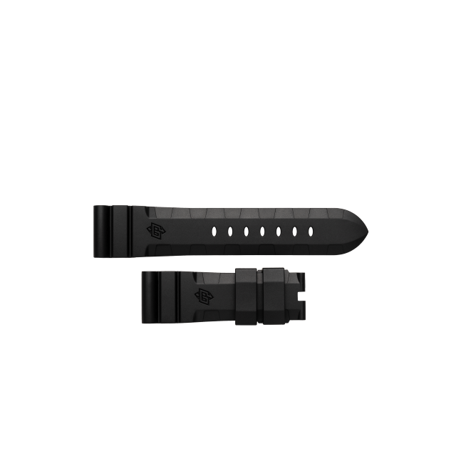 PANERAI 表带天然橡胶黑色 MXE07FHR